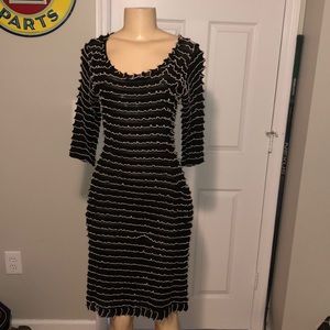 Black ruffel dress